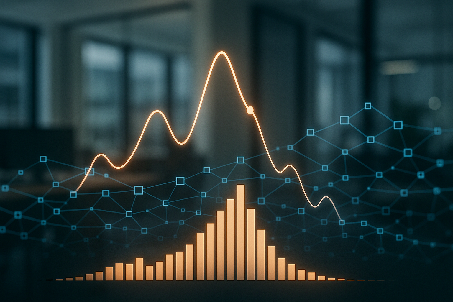 Rappresentazione astratta di probabilità collettive e transazioni trasparenti su blockchain